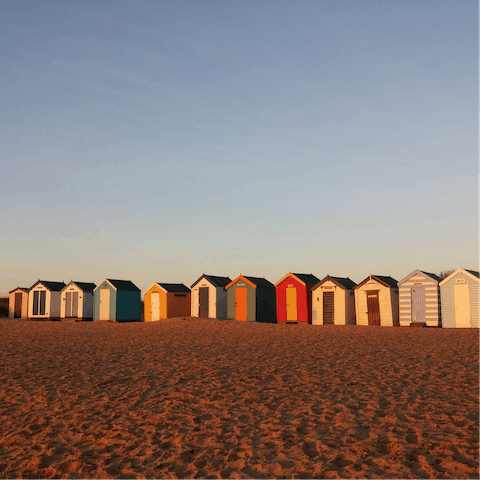 Drive twenty-two minutes to Southwold for an ice cream on the pier