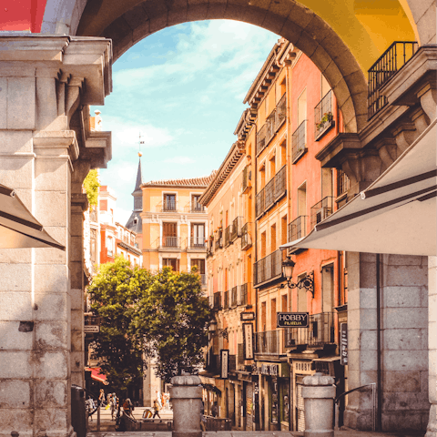 Spend an afternoon people-watching in the bustling Plaza Mayor