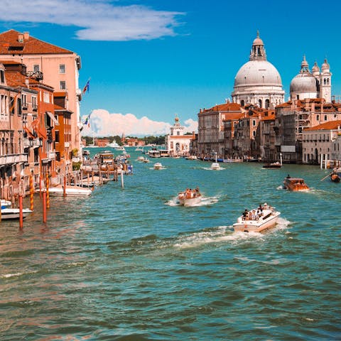 Find yourself in the heart of Venice, just a short stroll from the water