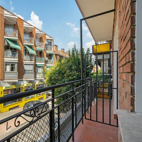 Sip your morning coffee from the private balcony