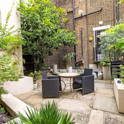 Spend afternoons in the garden with a glass of wine