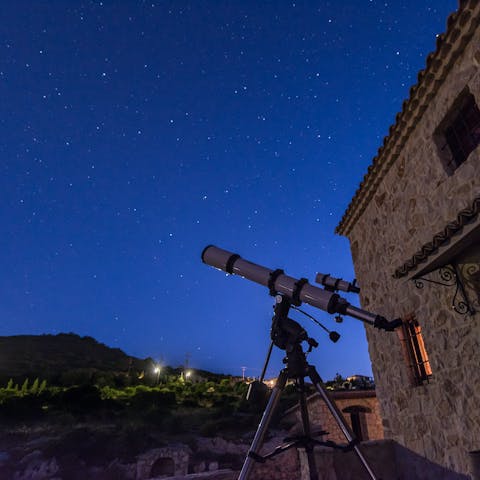 Make things even more special with a bit of stargazing after dark 