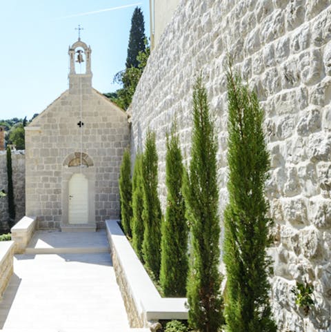 Visit the tiny chapel, restored under supervision from the Croatian National Heritage 
