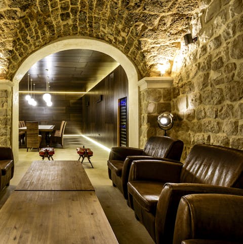 Magnificent stone archways put the home's history firmly on view