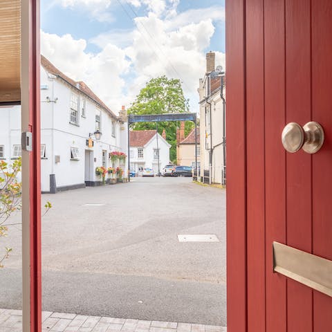 Step out of your door and straight into the heart of the historic village of Long Melford