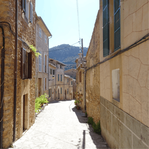 Explore the inland town of Llucmajor and its Plaza Mayor, a two-minute walk from this home