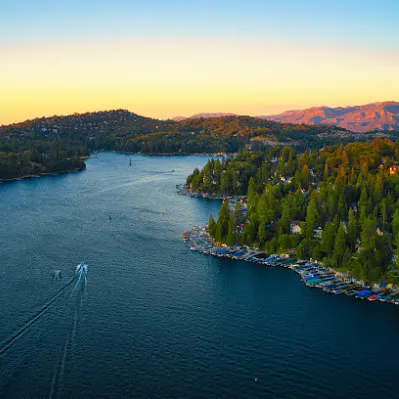 Revel in the views of Lake Arrowhead from your home