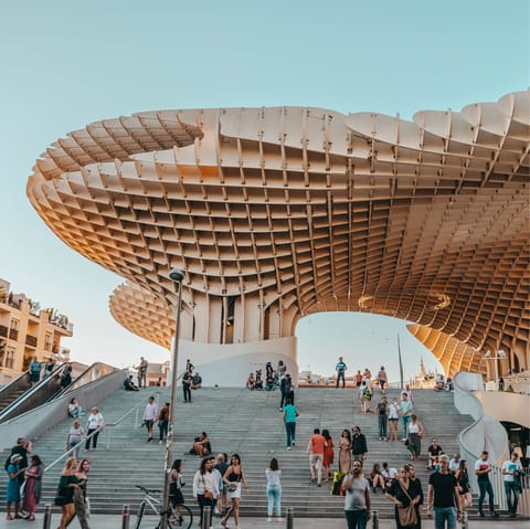 Discover Seville's wonderful architecture – the Metropol Parasol is a short walk away