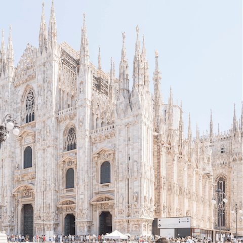 Hop, skip, or jump round the corner to the Duomo