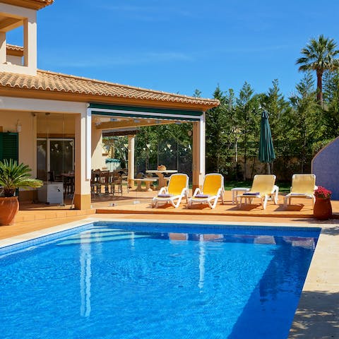 Cool off from the Portuguese sun in your private pool