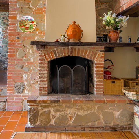 Admire the historic details in this traditional Italian home