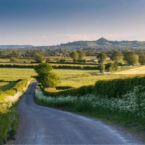 Explore the Somerset countryside from nearby trails, or Cheddar Gorge just four miles away