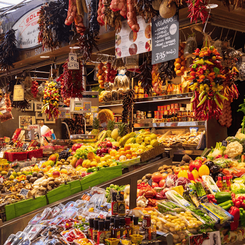 Pick up supplies from Moraira’s bustling weekly market, just a short drive away