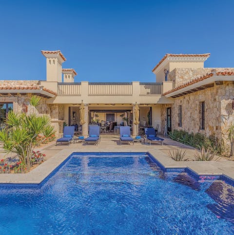 Cool off in the sparkling pool