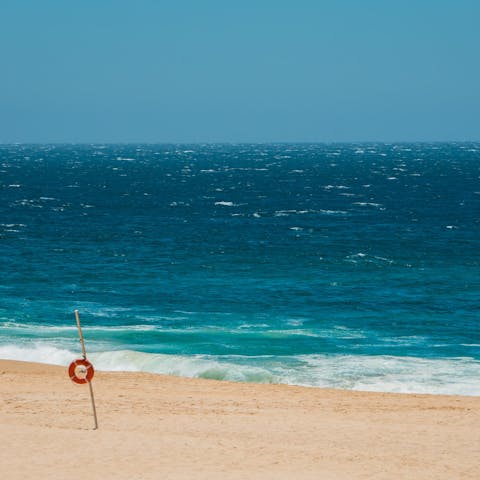 Take a stroll down to one of the beautiful Cabo beaches