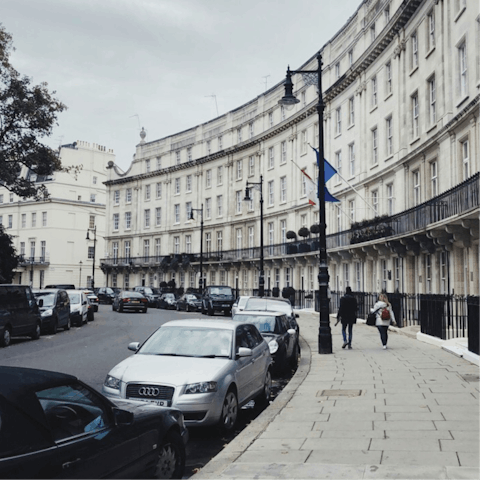 Explore ritzy Mayfair – Bond Street is a five-minute walk away