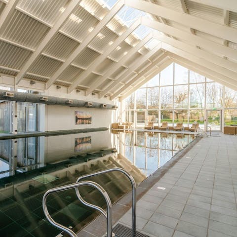 Feel a wonderful sense of wellbeing after a swim in the pool