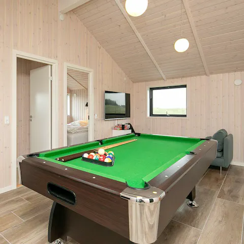 Keep older kids entertained in the dedicated games room