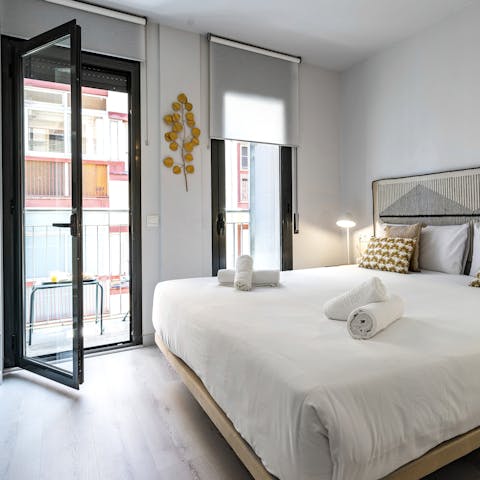 Wake up and enjoy the sunshine on the balcony