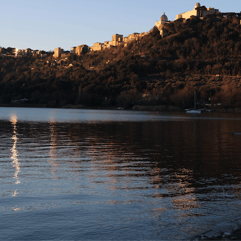 Explore Lago Albano, just a fifteen-minute drive away