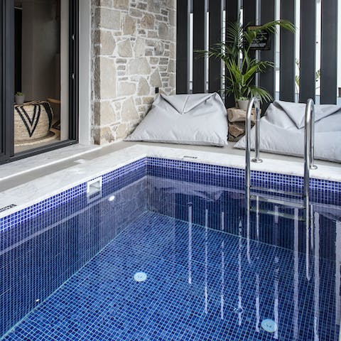 Look forward to dipping in and out of the private pool