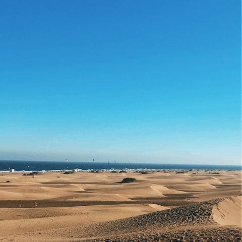 Discover the coastal beauty of Gran Canaria from the town of Maspalomas