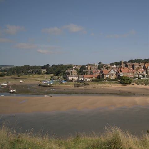 Spend the day on Alnmouth beach, around half an hour by car or less than fifteen miles