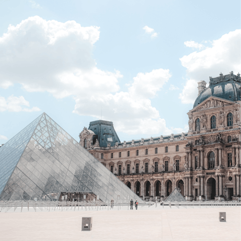 Admire the art at the Louvre, which is within walking distance