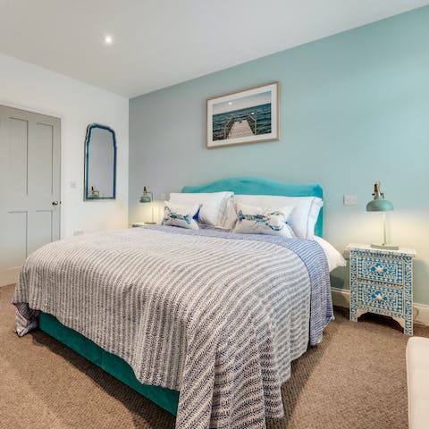 Get a restful night of sleep in the plush bedrooms