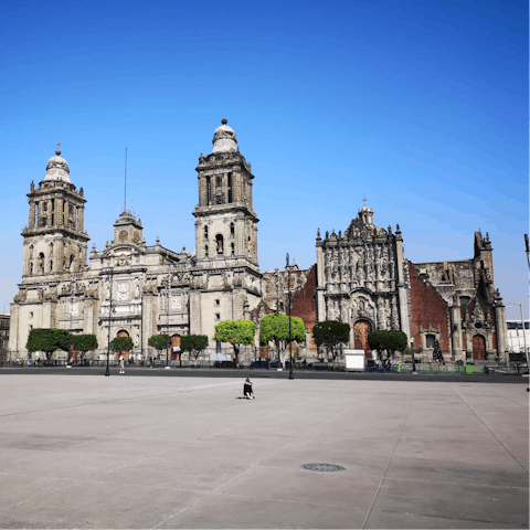 Go out and explore Mexico City's historic sights