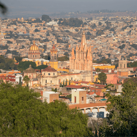 Drive to San Miguel de Allende and explore the city for the day