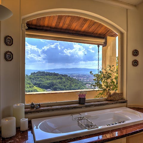 Treat yourself to a bath with a view