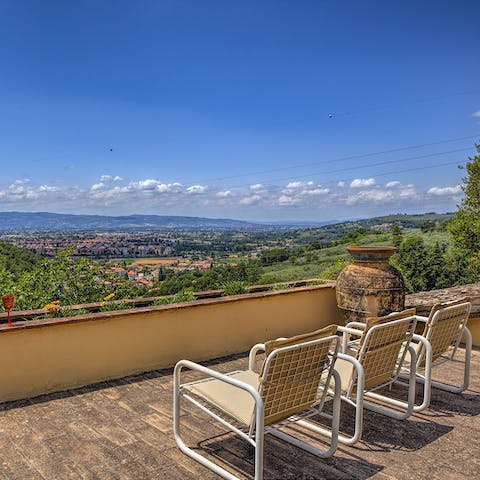 Admire the view of the Umbrian Valley 