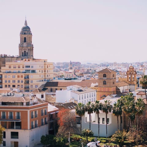 Stay in the historic centre of Malaga and explore the narrow, cafe-filled streets