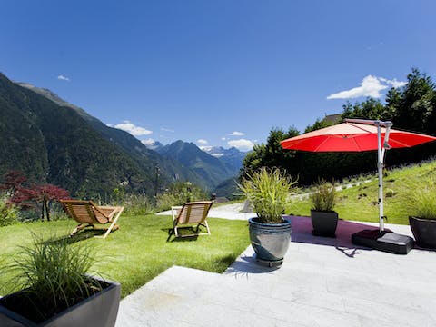Soak up the views from a deckchair on your terrace