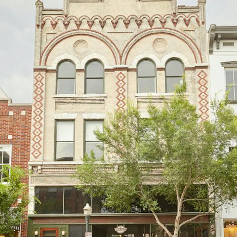 Stay in a gothic revival building in the heart of Savannah's charming Historic District