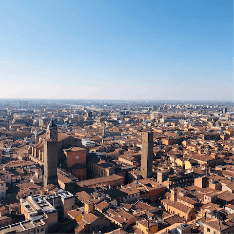 Climb the Asinelli Tower for incredible views of the city – it's ten minutes away on foot