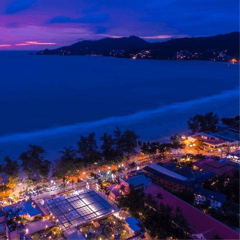 Stay within easy reach of the vibrant resort town of Patong 