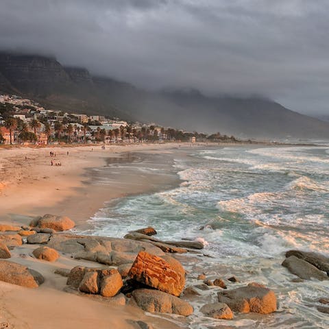 Spend the day on the beautiful sands of Camps Bay