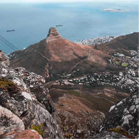 Go for a short drive to the iconic Table Mountain