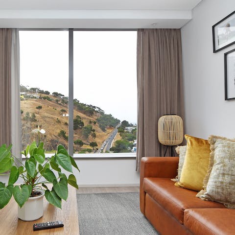 Take in the views over the De Waterkant neighbourhood from your sofa