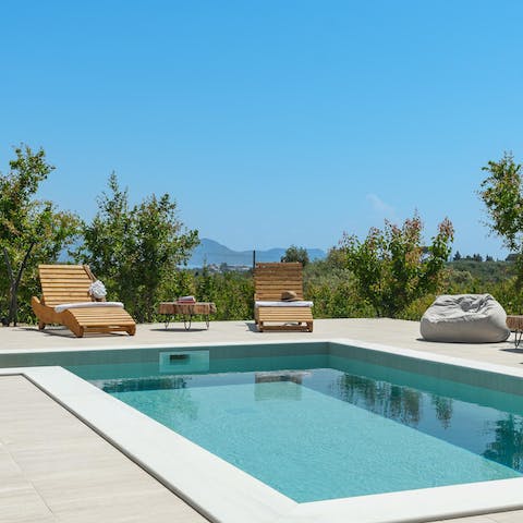 Sink into the plunge pool after picking fresh fruits from a sun-soaked garden
