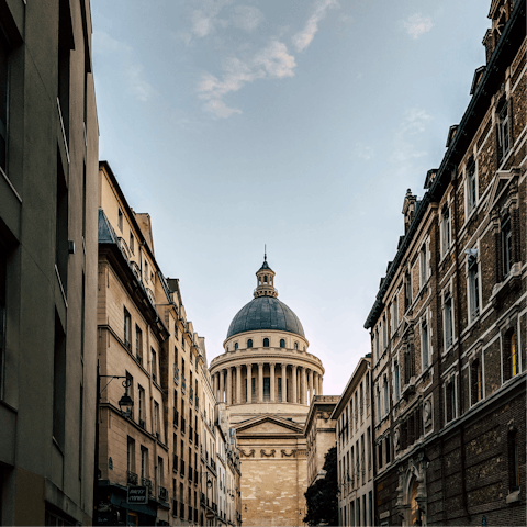 Stroll to the nearby Panthéon to visit Victor Hugo's resting place