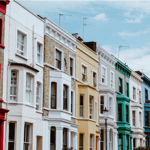 Spend an afternoon in Notting Hill, twenty minutes away on the tube