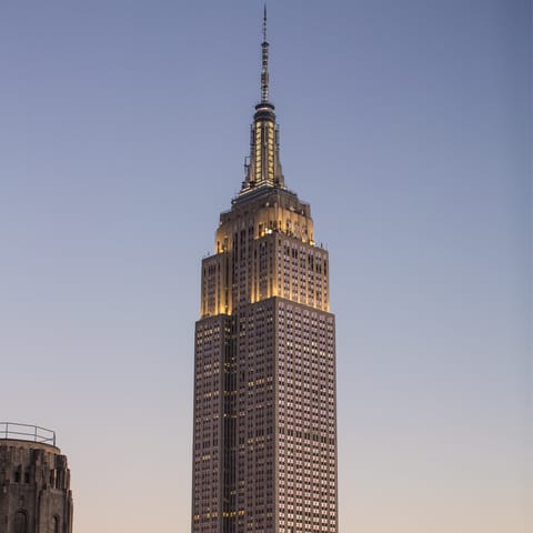 Catch the nearby subway up to the iconic Empire State Building