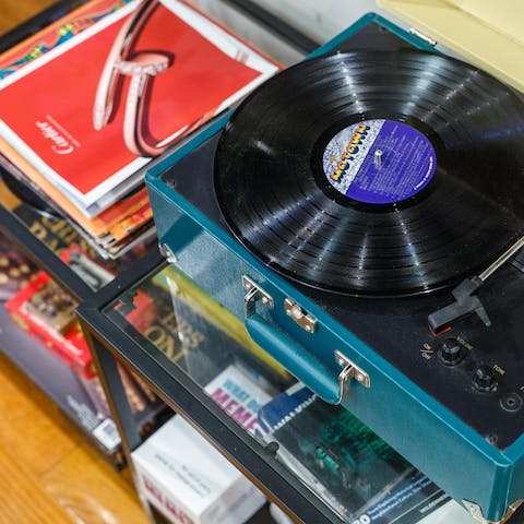 Set the right tone with your favourite tunes on the record player