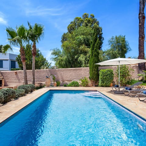 Soak up some rays from the pool's refreshing waters