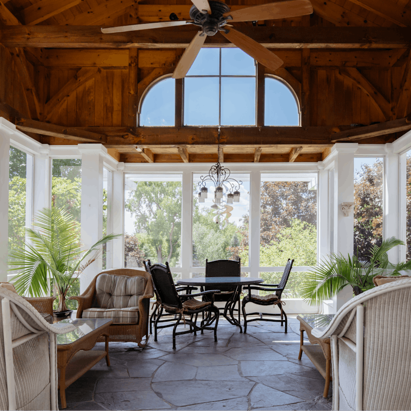 The magnificent screened porch