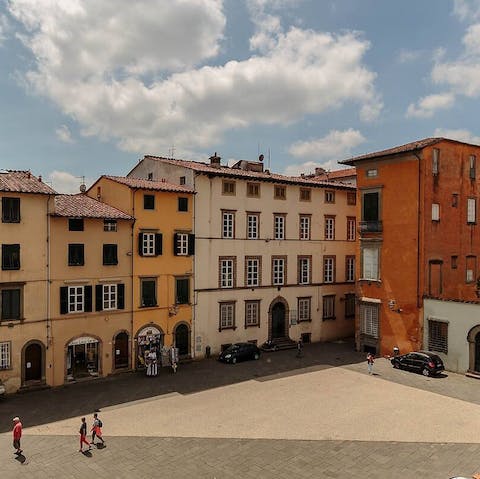 Stay in the historic heart of the walled city of Lucca
