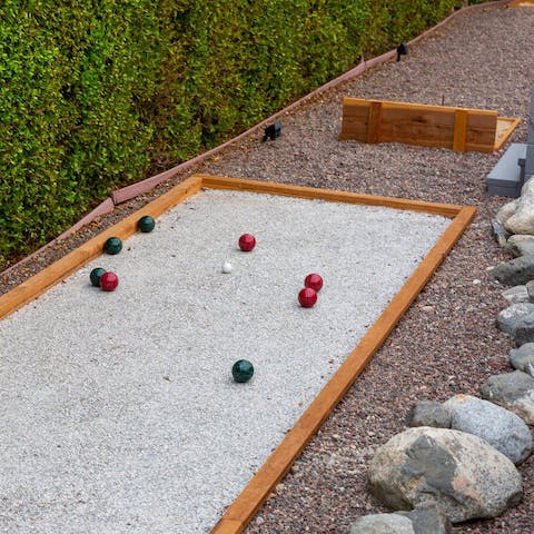 Become the Palm Springs bocce ball champion with your at-home court